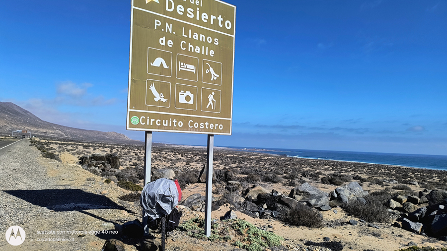 Il paesaggio desertico Paesaggio desertico lungo il percorso verso Huasco